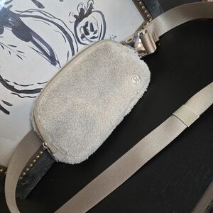 lululemon athletica Cream Sherpa Belt Bag
